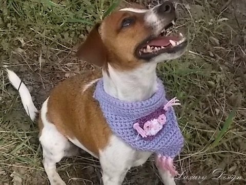 Häkelanleitung Hundehalstuch alle Größen Dog Style Design No.2 