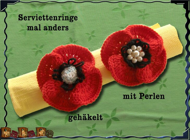Serviettenringe mal anders, eine Häkelanleitung