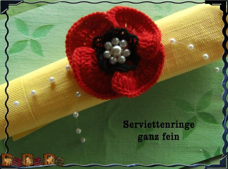 Serviettenringe mal anders, eine Häkelanleitung