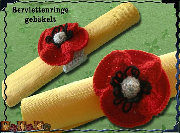 Serviettenringe mal anders, eine Häkelanleitung