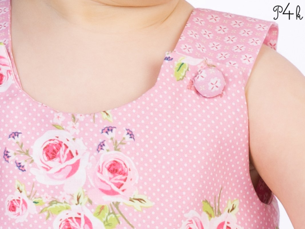 Sewing pattern baby pinafore dress ROSA tutorial file 3m/6m–3y/4y - Image 6