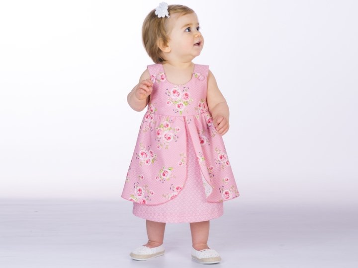 Babykleid ROSA – Hängerchen Schnittmuster 62/68–98/104