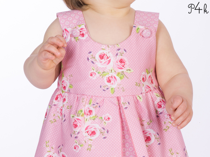 Schnittmuster Babykleid Hängerchen für Mädchen ebook pdf ROSA