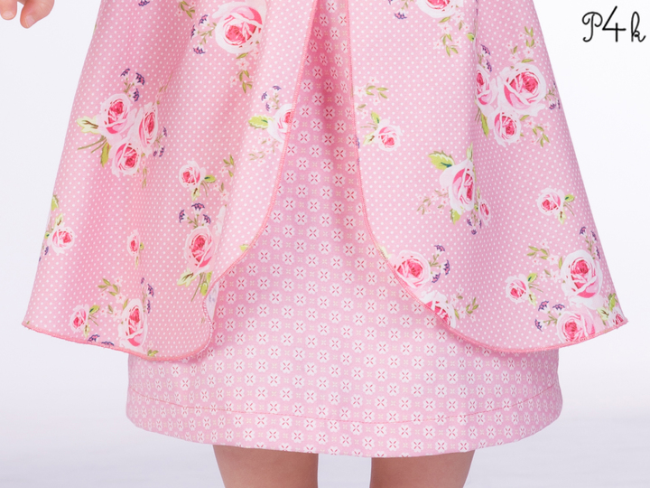 Sewing pattern baby pinafore dress ROSA tutorial file 3m/6m–3y/4y
