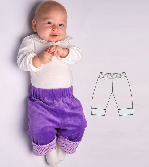 Baby Jacket & Pants FIORINO FIORETTO PDF Pattern 0m-2y