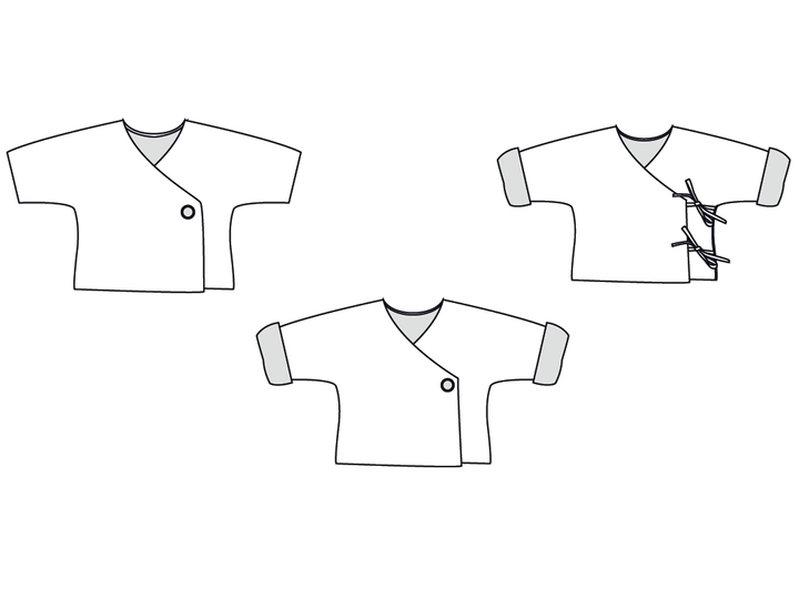 Schnittmuster Wickeljacke+Wendehose FIORINO+FIORETTO Datei 50/56–86/92