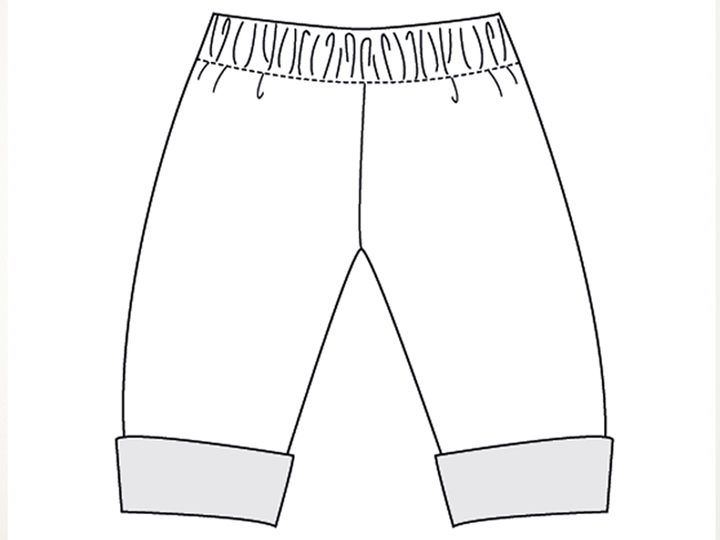 Schnittmuster Wickeljacke+Wendehose FIORINO+FIORETTO Datei 50/56–86/92