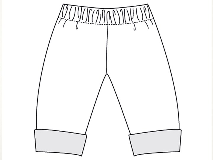 Sewing pattern jacket+pants FIORINO+FIORETTO file 0m/1m 3m/6m 9m/12m 18m/2y