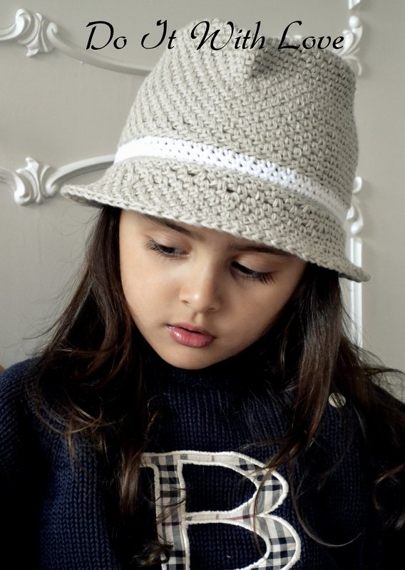 Häkelanleitung E-Book Fedora Sommer Hut - Bild 4