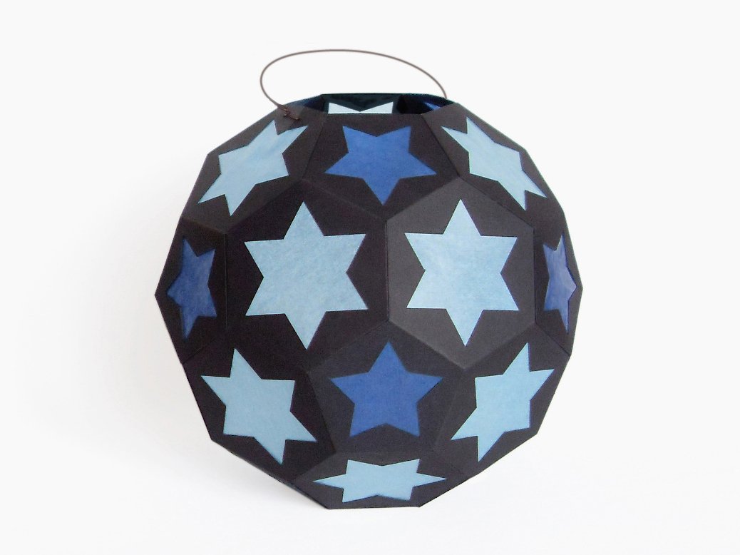 St. Martins-Laterne mit Sternen – Bastelvorlagen und Anleitung