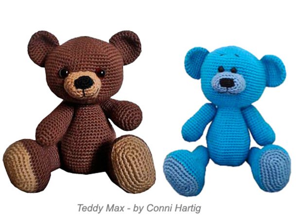 amigurumi max teddy bear crochet PDF pattern tutorial crochet