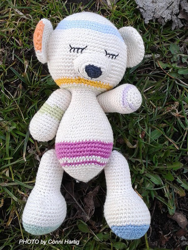 amigurumi max teddy bear crochet PDF pattern tutorial crochet stuffed animal designed by Conni Hartig file ebook plush toy cuddly - Image 3