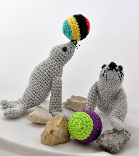 "Seelöwe Kiki " aus "Mein kleiner Zoo" - Amigurumi