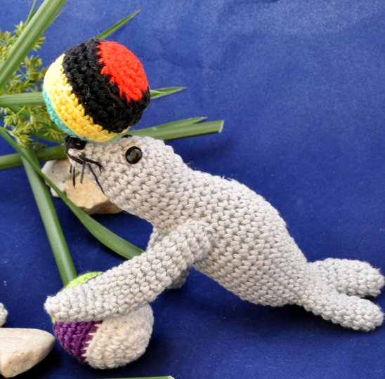 "Seelöwe Kiki " aus "Mein kleiner Zoo" - Amigurumi