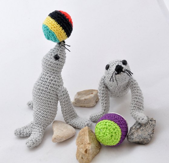 "Seelöwe Kiki " aus "Mein kleiner Zoo" - Amigurumi
