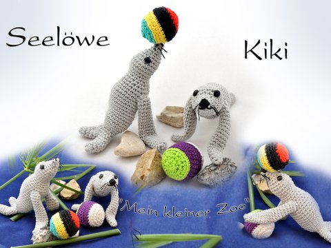 "Seelöwe Kiki " aus "Mein kleiner Zoo" - Amigurumi