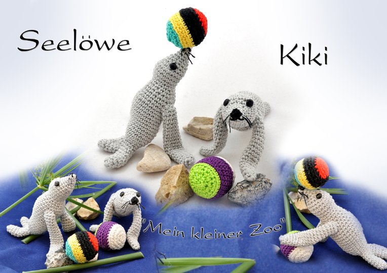 "Seelöwe Kiki " aus "Mein kleiner Zoo" - Amigurumi