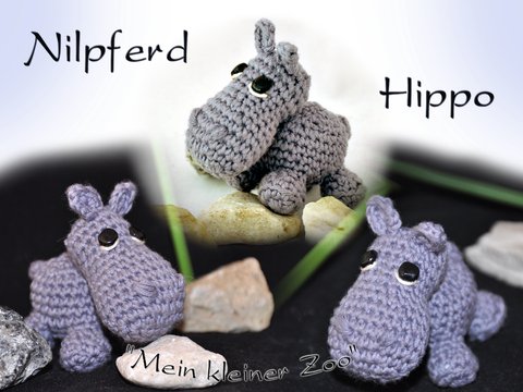 "Nilpferd Hippo" aus "Mein kleiner Zoo" Amigurumi