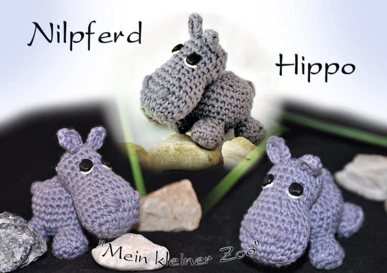 "Nilpferd Hippo" aus "Mein kleiner Zoo" Amigurumi