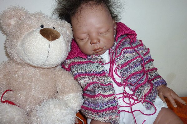 Strickanleitung * Super Easy Babyjäckchen “eliZZZa” Raglan mit Größentabellen