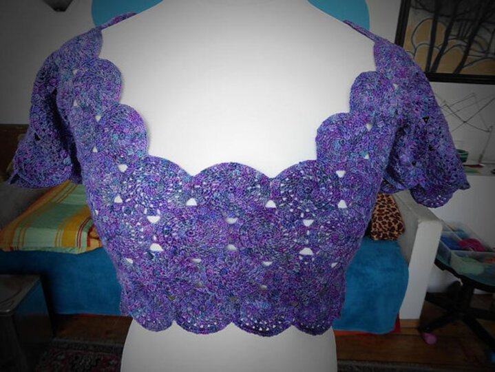 Häkelanleitung * Sommertop "Lisas Kreise" größenflexibel