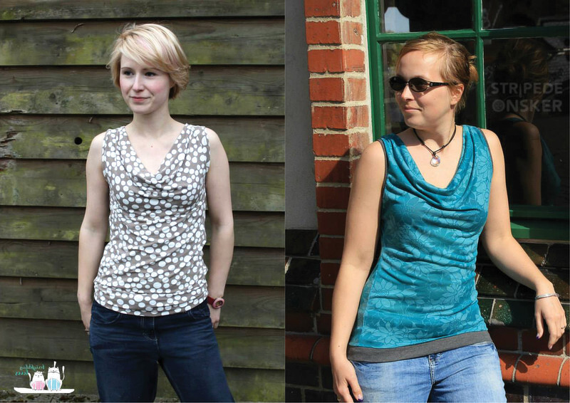 Ella - Wasserfallshirt Nähanleitung und Schnitt Gr. 34-48 - Bild 5