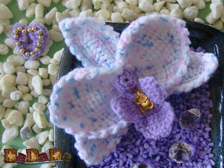 Orchideen, der etwas anderer Tischschmuck, eine Häkelanleitung