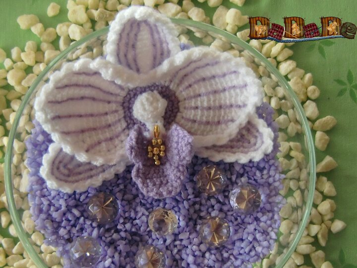 Orchideen, der etwas anderer Tischschmuck, eine Häkelanleitung