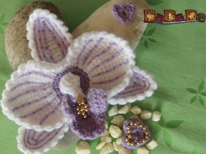 Orchideen, der etwas anderer Tischschmuck, eine Häkelanleitung