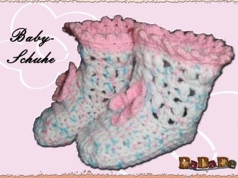 Baby Schuhe, Größe 68-74, eine Häkelanleitung - Bild 2