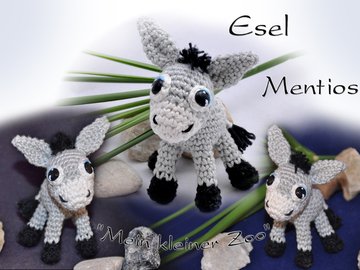"Esel - Mentios " aus "Mein kleiner Zoo" Amigurumi