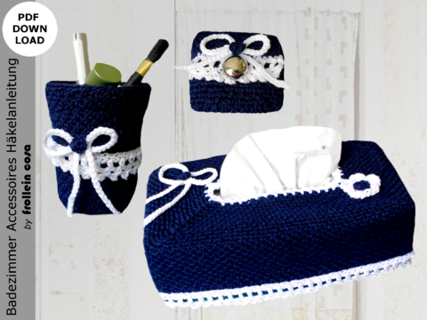 Häkelanleitung "Badezimmer-Accessoires"
