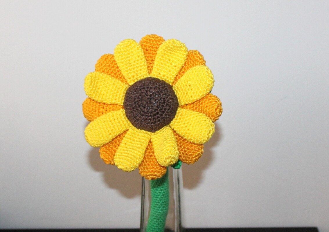 Häkelanleitung Sonnenblume - Bild 4