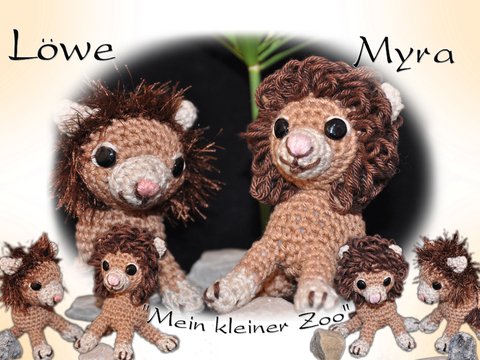 Löwe -Myra  aus "Mein kleiner Zoo" Amigurumi 