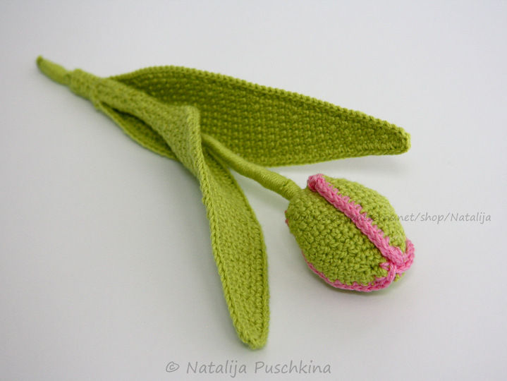 Häkelanleitung für immer frischen Blumenstrauß mit Tulpen