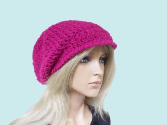 Häkelanleitung für eine schlichte Beanie Schirm, Schirm-Beanie - Bild 7