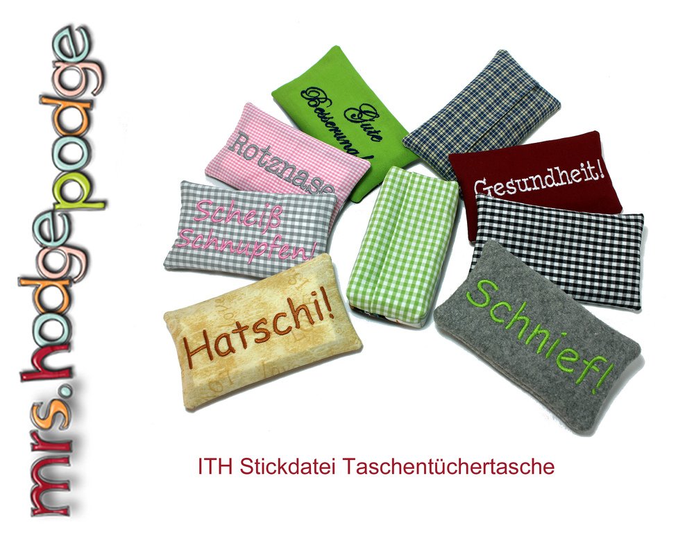 Stickdatei Ith Taschentüchertasche