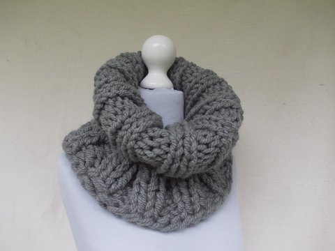 Kostenlos | Loop, knitted scarf, unisex, slouch, Rundschal