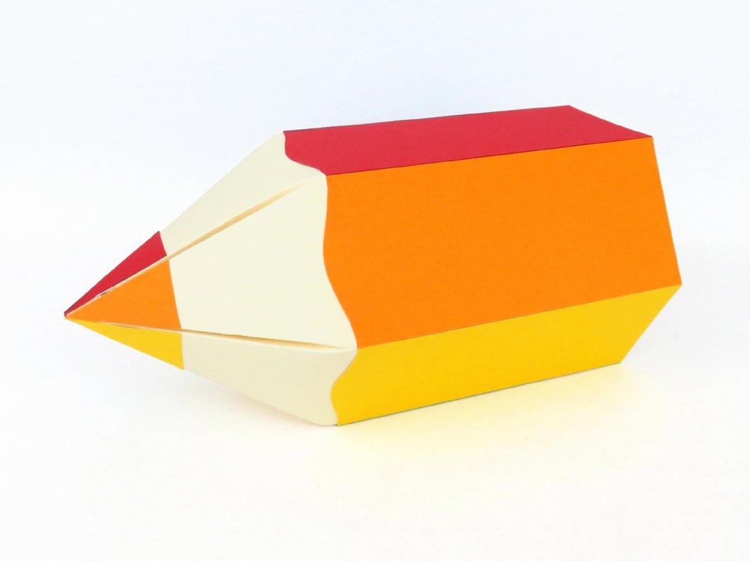 Geschenktasche - Regenbogen-Buntstift – Bastelanleitung und Vorlagen