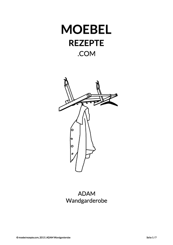 Bauanleitung für Wandgarderobe "ADAM"