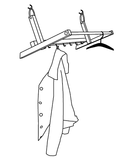 Bauanleitung für Wandgarderobe "ADAM"