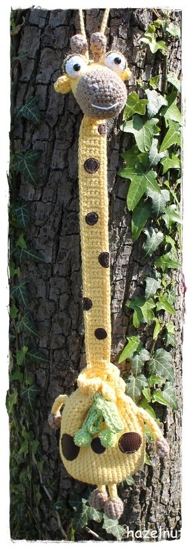 Häkelanleitung Haarspangenhalter Giraffe Fleur