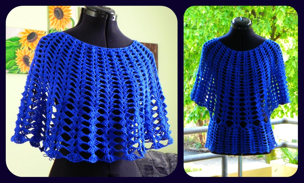 E-Book 2in1 Poncho oder Tunika PDF Häkelanleitung