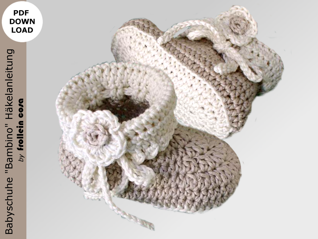 Häkelanleitung Babyschuhe "Bambino"