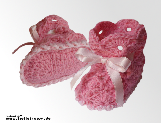 Häkelanleitung Babyschuhe "Rosalie" - Bild 2