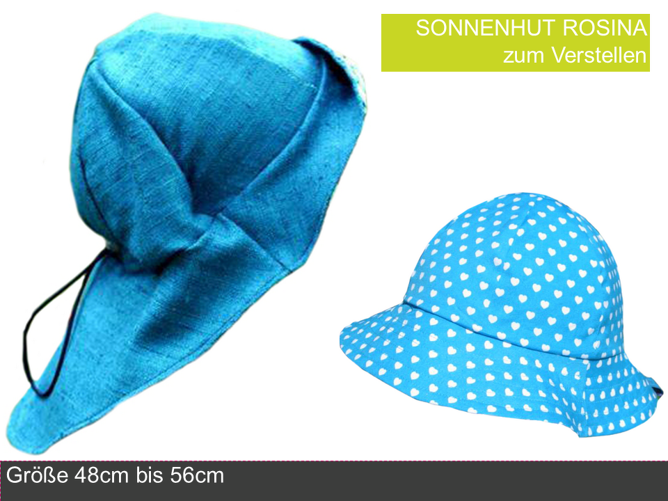 Sonnenhut zum Verstellen mit Nackenschutz