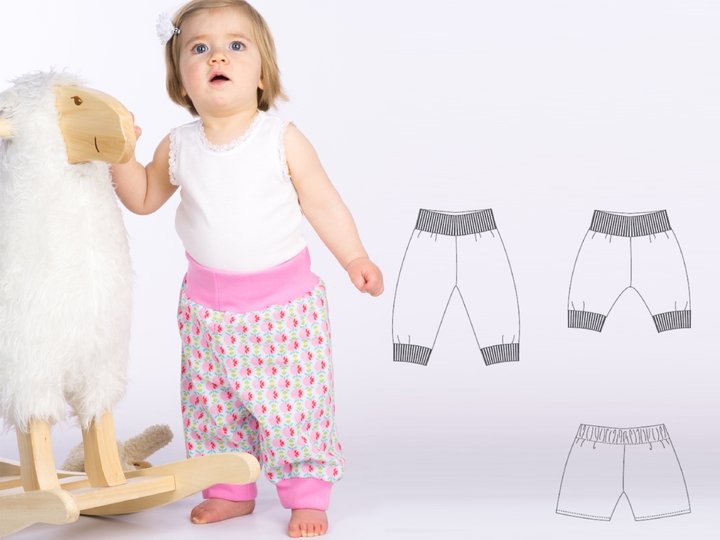 Baby Pants ARIA – 3-in-1 Sewing Pattern PDF 1m/3m-2y/3y