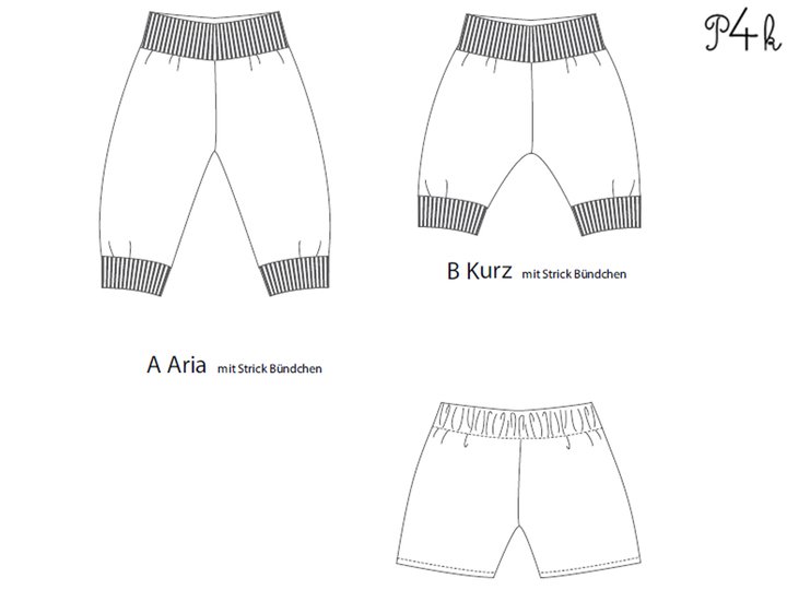 Baby and Children Sweatpants Sewing Pattern PDF for Boys and Girls - ARIA