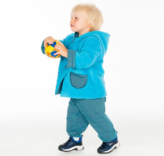 Baby Jacke Schnittmuster TORETTO – gefütterte Zipfeljacke 62/68–98/104