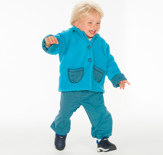 Baby Jacke Schnittmuster TORETTO – gefütterte Zipfeljacke 62/68–98/104
